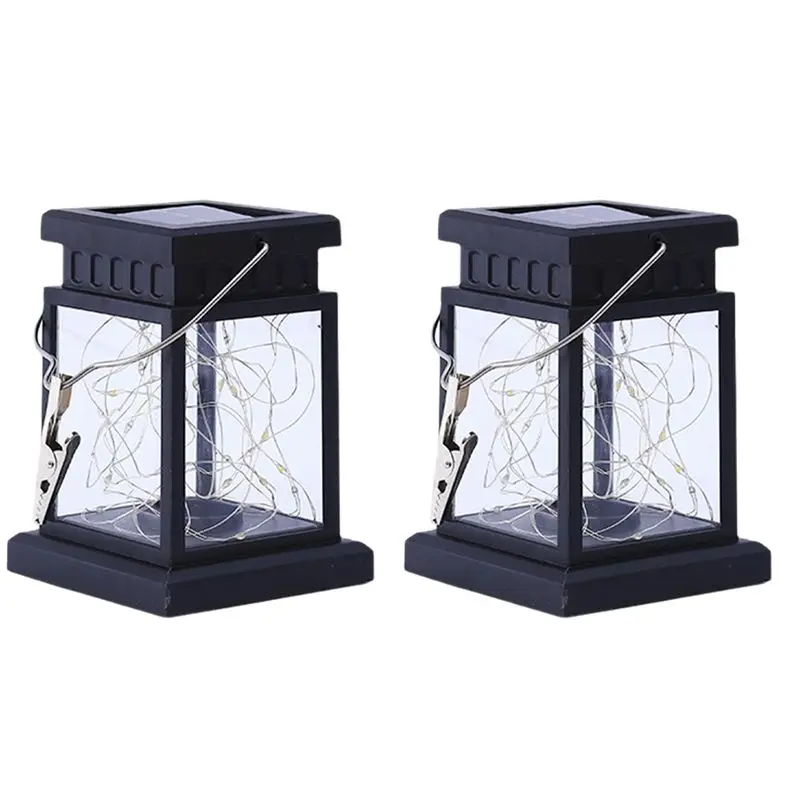 

Солнечный подвесной фонарь AUAU для улицы, свет с эффектом свечи, садовый светильник, ночник, водонепроницаемый подвесной светильник