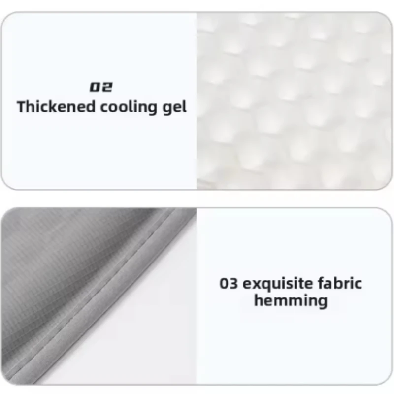 سيارة هلام الجليد وسادة مقعد سيليكون حصيرة تهوية لوازم السيارة الاشياء كل موسم العالمي نوع سائق الداخلية التبعي #4