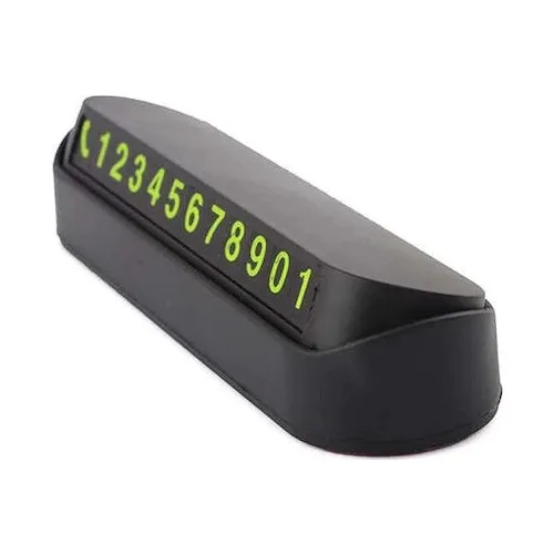 Car Parking Phone Number Holder Phosphor Numerator Auto Glass Card