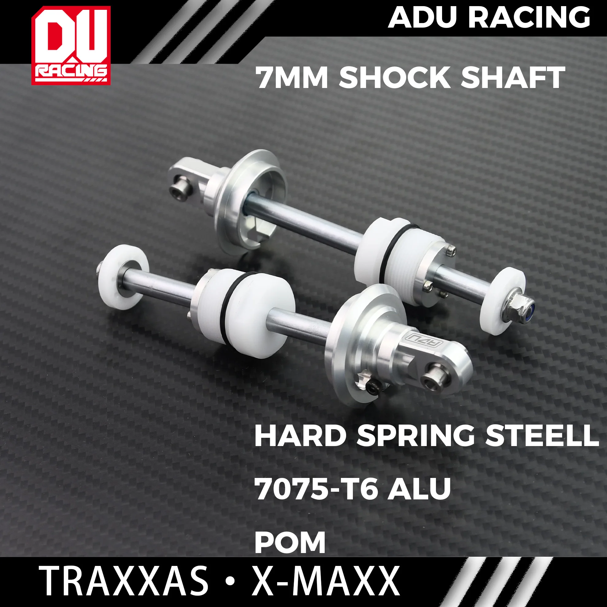 Стальная пружина амортизатора ADU RACING 7 мм и шариковый наконечник амортизатора 7075-T6 для TRAXXAS 8S X-MAXX