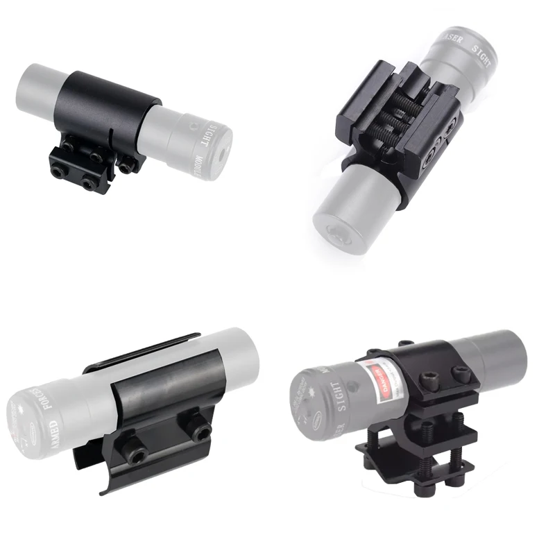 BST-2 Laser-Montagebasis, roter und grüner Laser-Montageclip, verstellbare Knopfbreite, taktisches Visier-Laser-Kombinationszubehör – Detail 1