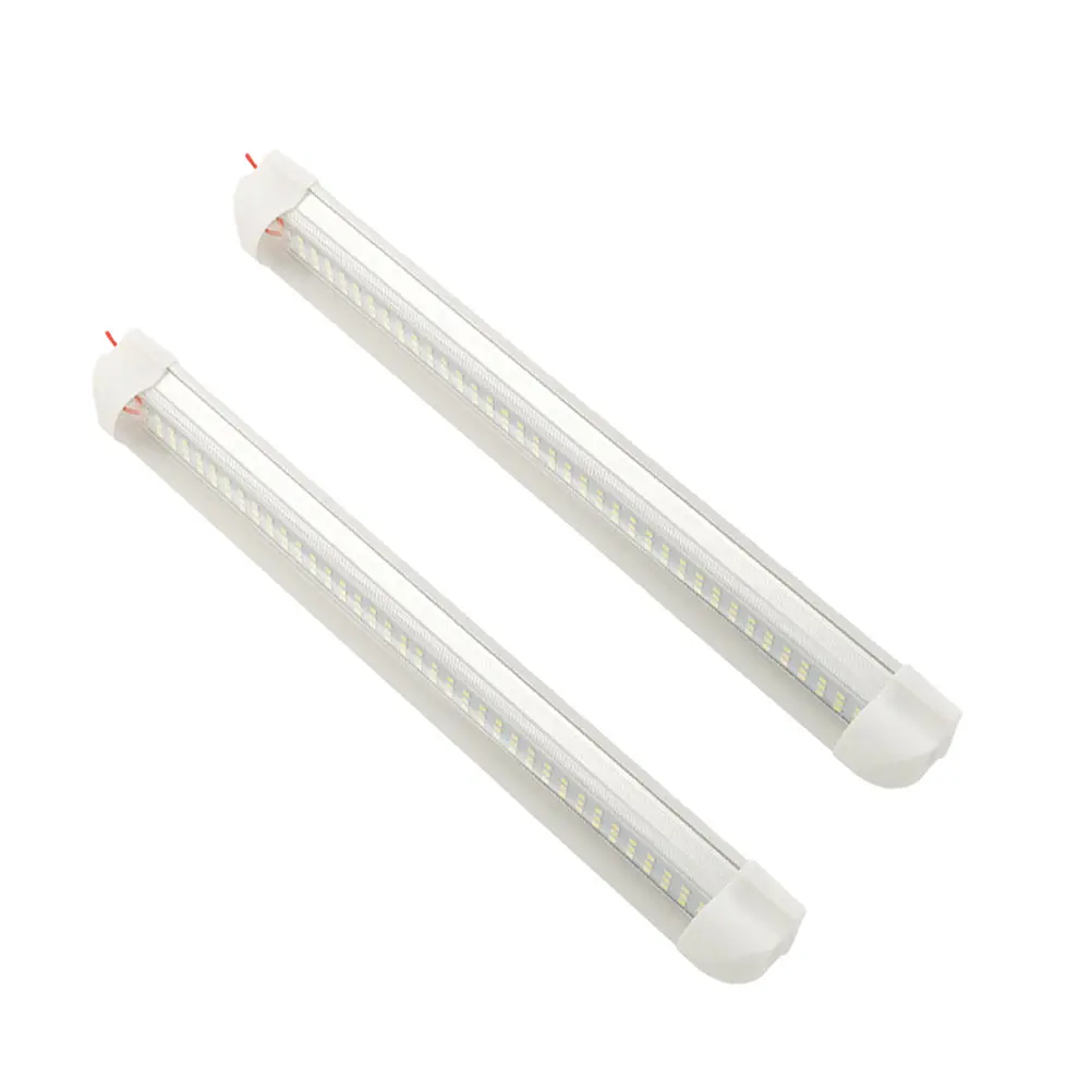 

2PCS LED 72LED White Light Tube for Van Car Interior Lighting Low Heat Lamp Bar Easy Reading Light Bar Install
