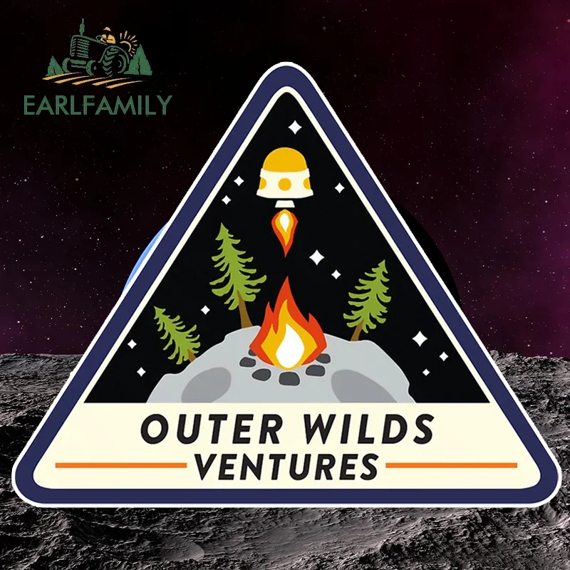 EARLFAMILY 13ซม.X 10.7ซม.สําหรับOuter Wilds Venturesไวนิลรถสติกเกอร์สเก็ตบอร์ดรถบรรทุกSUVกันชนหน้าต่างตกแต่งรถจัดแต่งทรงผม