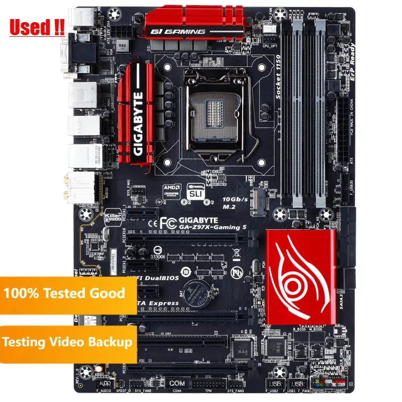 Gigabyte Z97X GAMING 5 Computer USB3.0 SATAIII Motherboard LGA 1150 DDR3 Z97 Desktop Mainboard