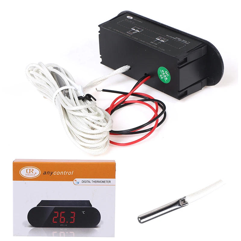 (-50~120°C,-20~300°C) High-precision PT-11 Electronic Digital Thermometer Temperature Meter 2M NTC Sensor 12V 110V 220V