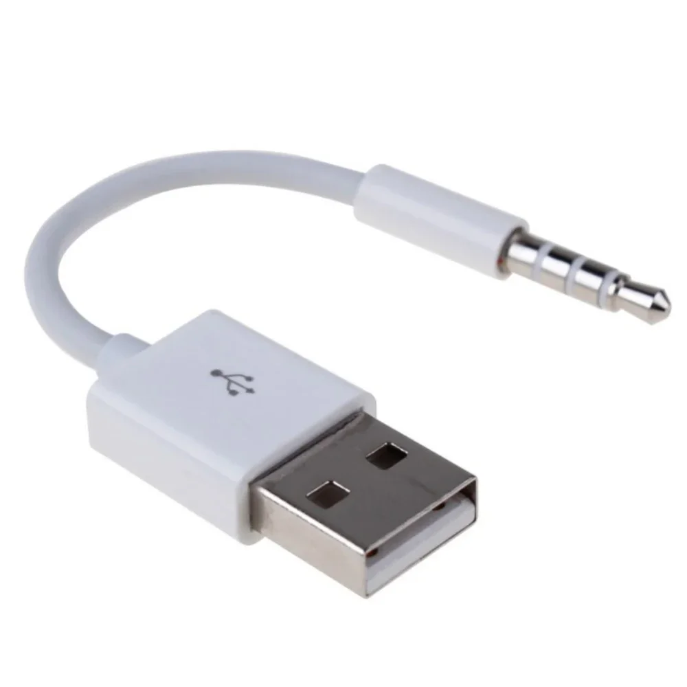 3.5mm AUX Audio Plug Jack to USB 2.0 Male Charge Cable Adapter