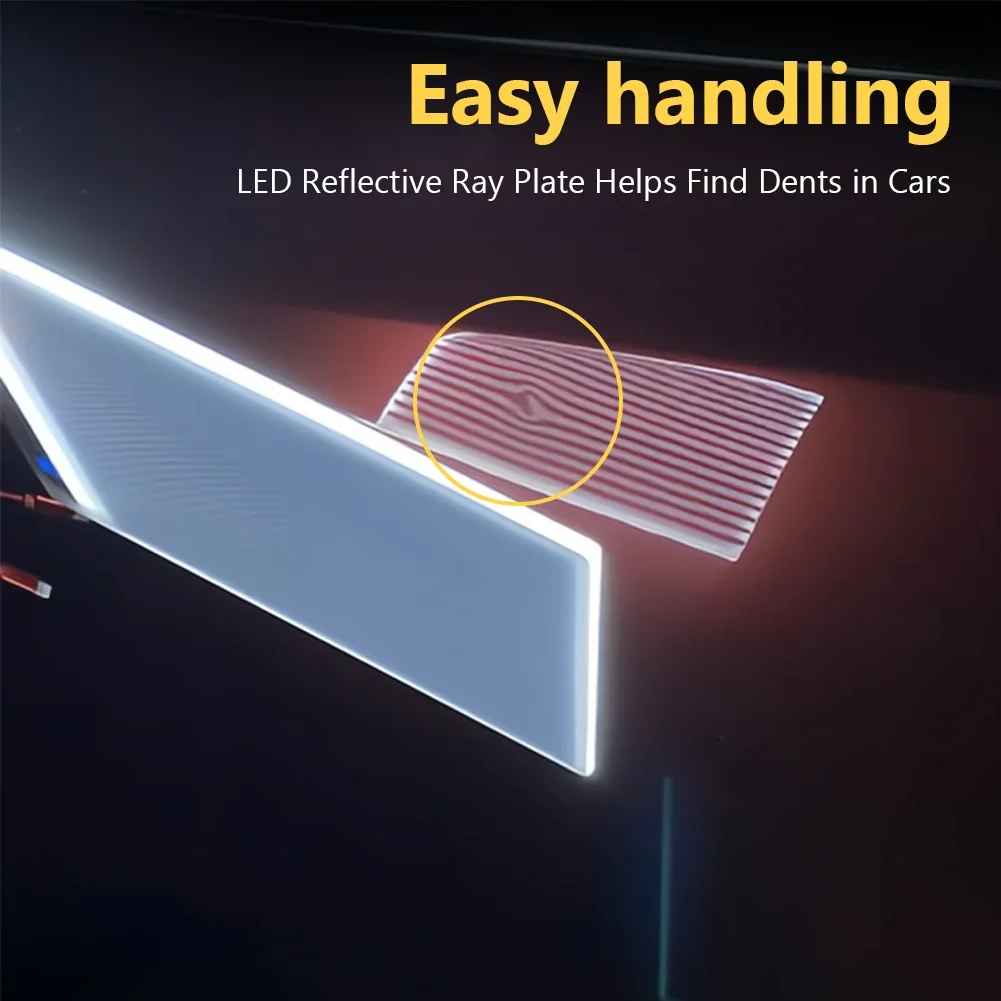 LED عاكس خط مجلس ضوء جسم السيارة دنت كاشف بدون طلاء إزالة دنت فحص خط مجلس ضوء ملحقات إصلاح السيارات