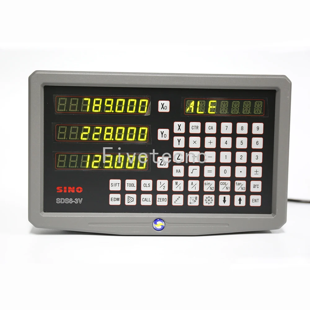 Imagem -02 - Axis Digital Readout Metal Invólucro Dro Kit Torno Escala Linear Codificadores Moedor Millilling Ka500 Ka300 Pcs Sino-sds63v