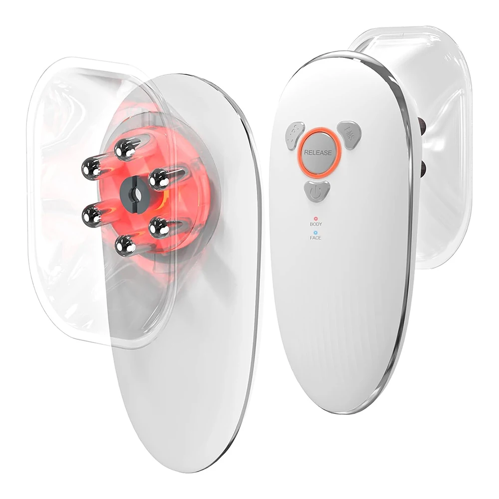 3-in-1 Rood Licht Therapie Gezichts- en Lichaamsbehandelingsapparaat, Cellulite Verwijderingsapparaat, Huidverstevigingsapparaat voor Buik, Armen, Benen en Taille