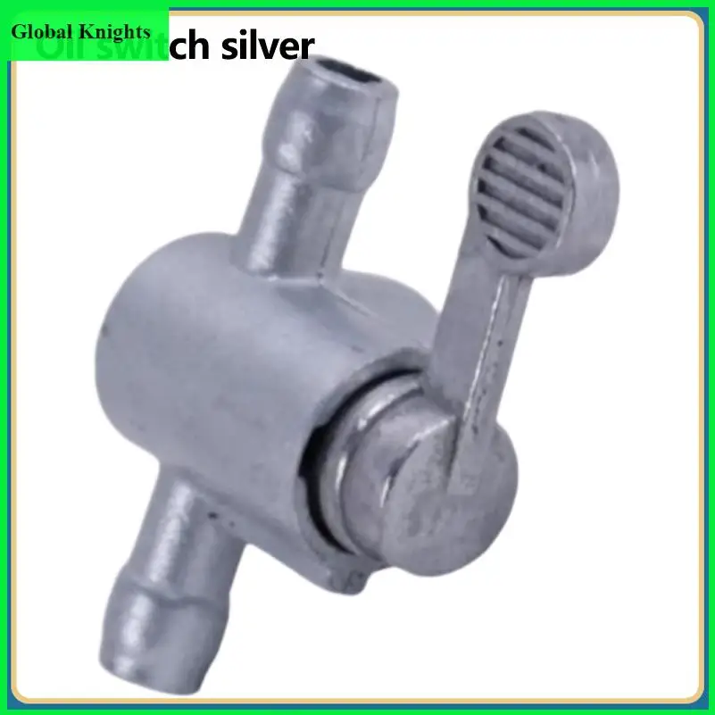 Universal PW50 fuel plug oil switch, silver fuel cut-off valve, compatible with 50cc mini motorcycle replacement fuel switch acc