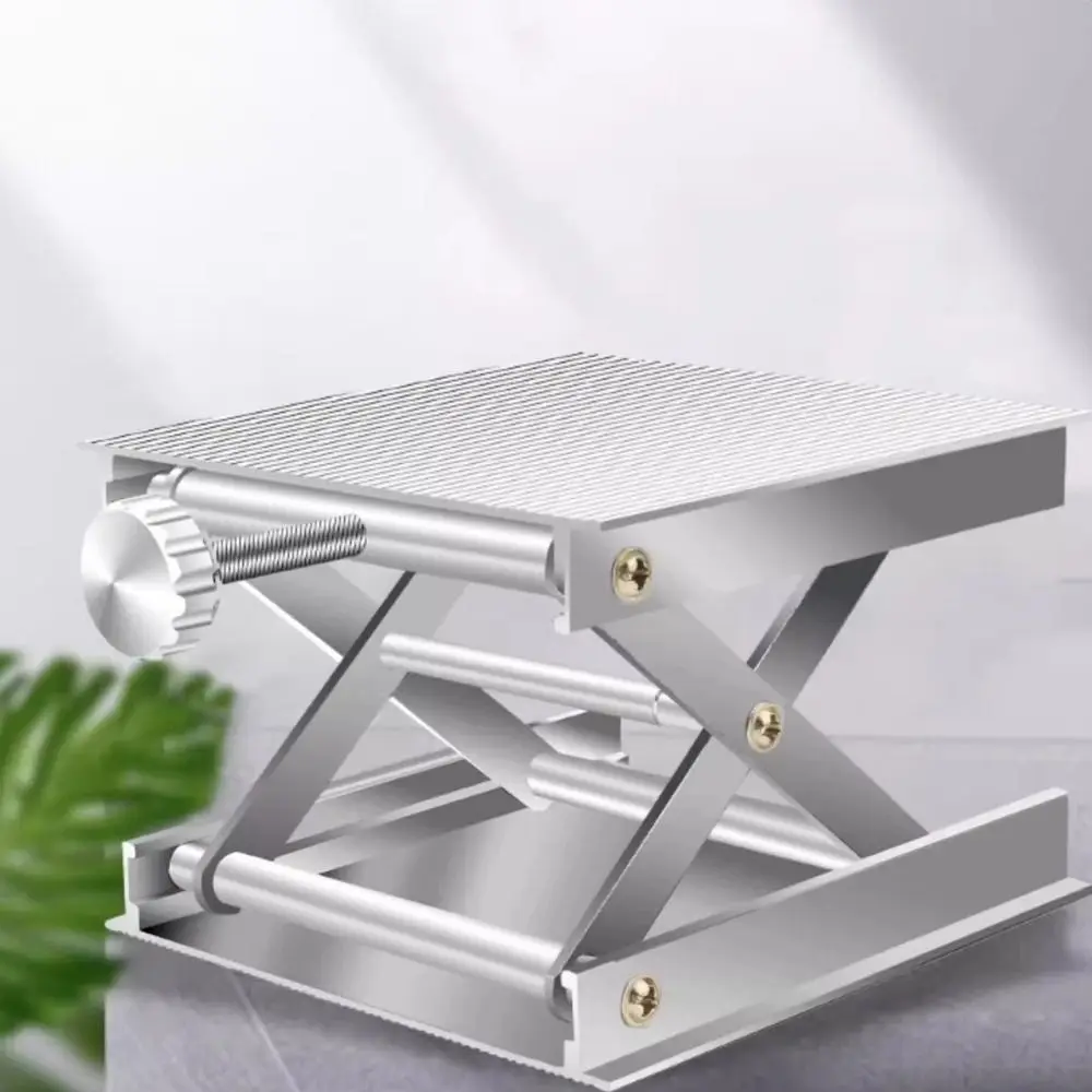 Aluminium Alloy Lift Table Lab Plate Plastic Manual Lifting Stand Carpentry Platform Automatic Leveling Bracket Workbench