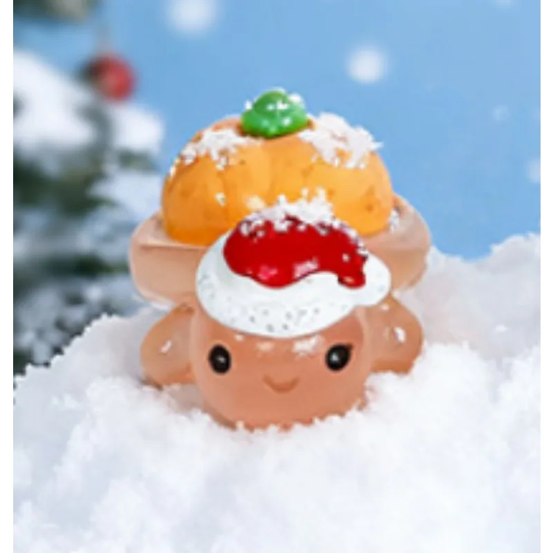 Navidad Grape Pumpkin Orange Green  Blueberry Tomato Strawberry Turtle Luminous Christmas Hat Desktop DIY Ornament