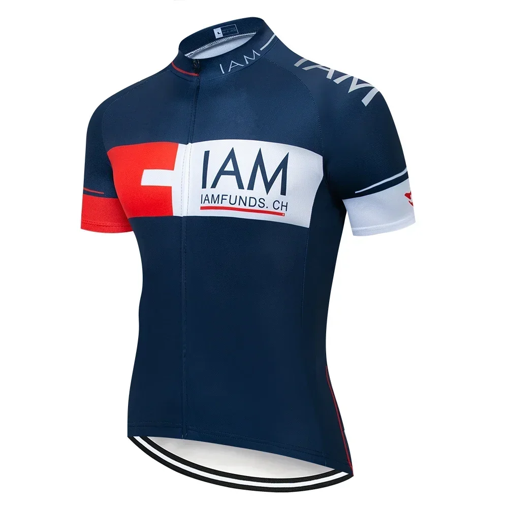 

2025 IAM Man Team Cycling Jersey Cycling jacket Bicycle Bicycle Short Sleeve Clothing Bike Ciclismo Jersey