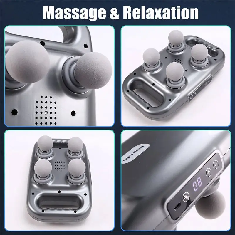 Dropship-USB Charging Grade Wireless Waist Back Relax Electric Vibration Massage Instrument Sports Massager Home Fascia Machine