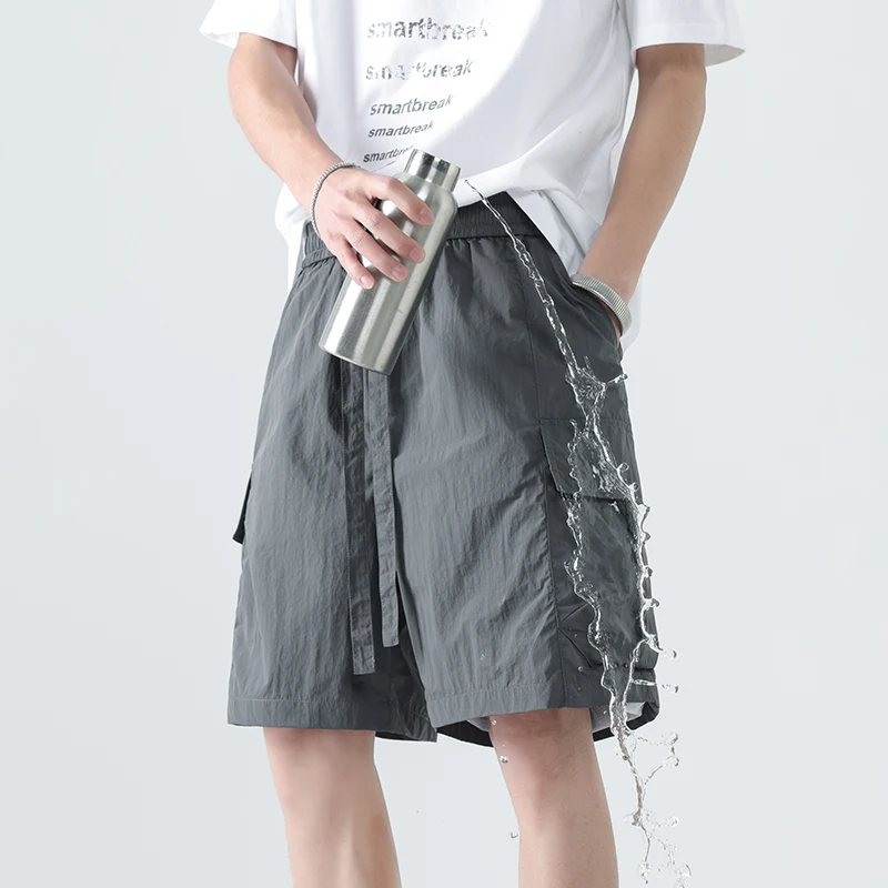 

Новые летние водонепроницаемые повседневные шорты для мужчин: минималистичные, универсальные, быстросохнущие спортивные шорты-карго до колена, мужская мода