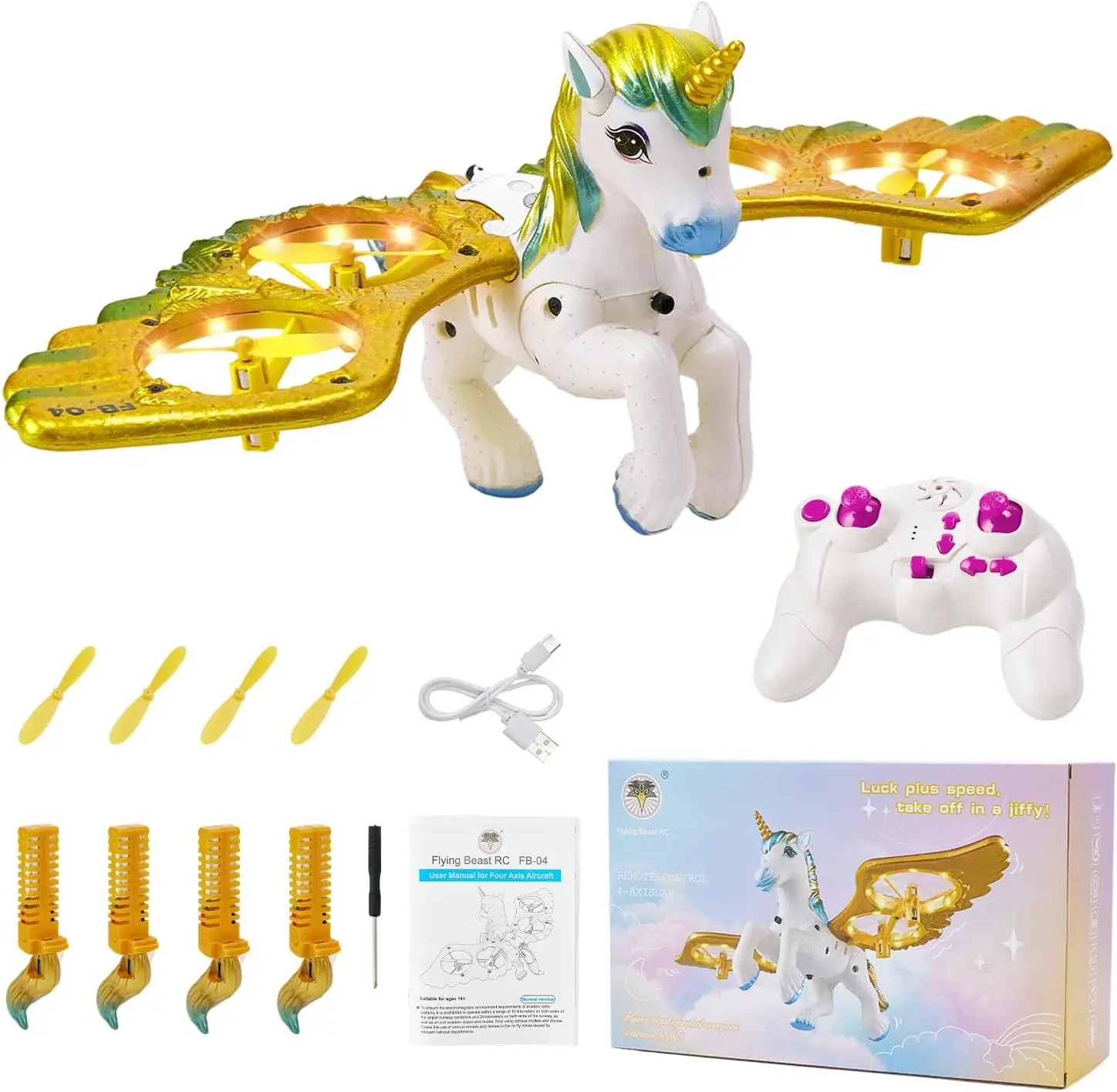 LED Light RC Airplane 360° Flip Headless Mode Remote Control Toy for Kids Aged 6+ Boys And Girls Flying Toy