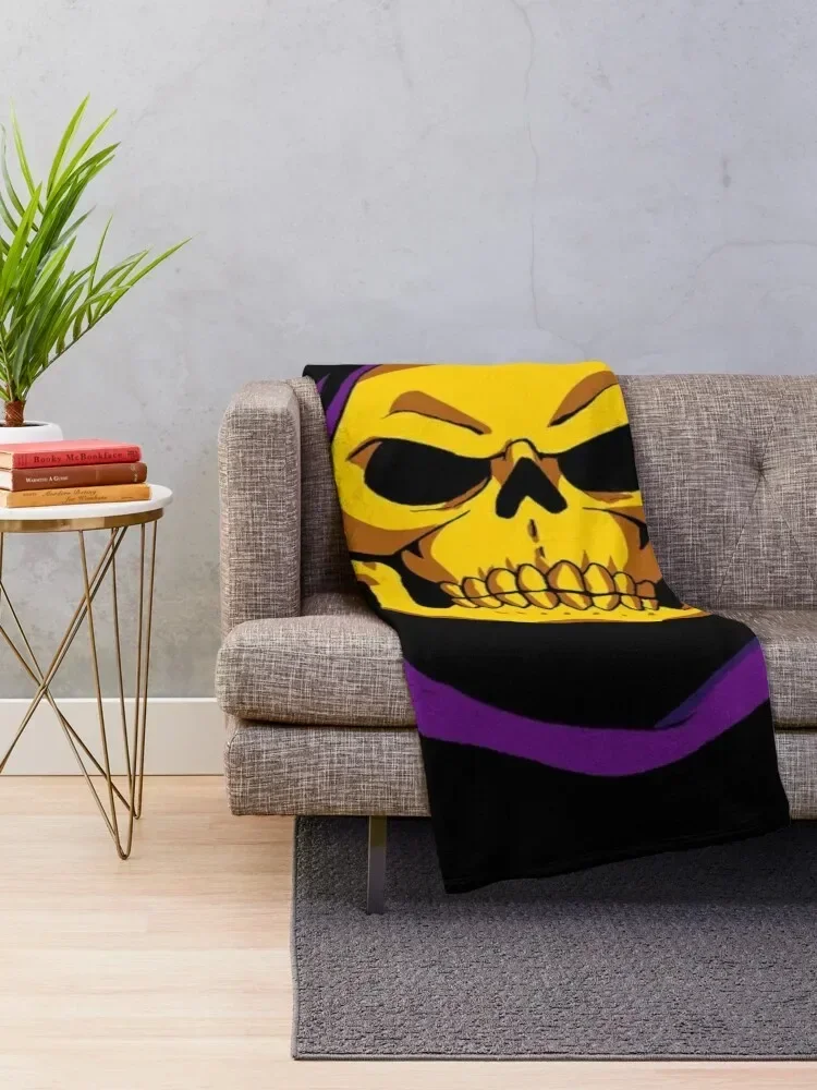 Skeletor Throw Blanket Hairy Weighted for sofa Single Blankets