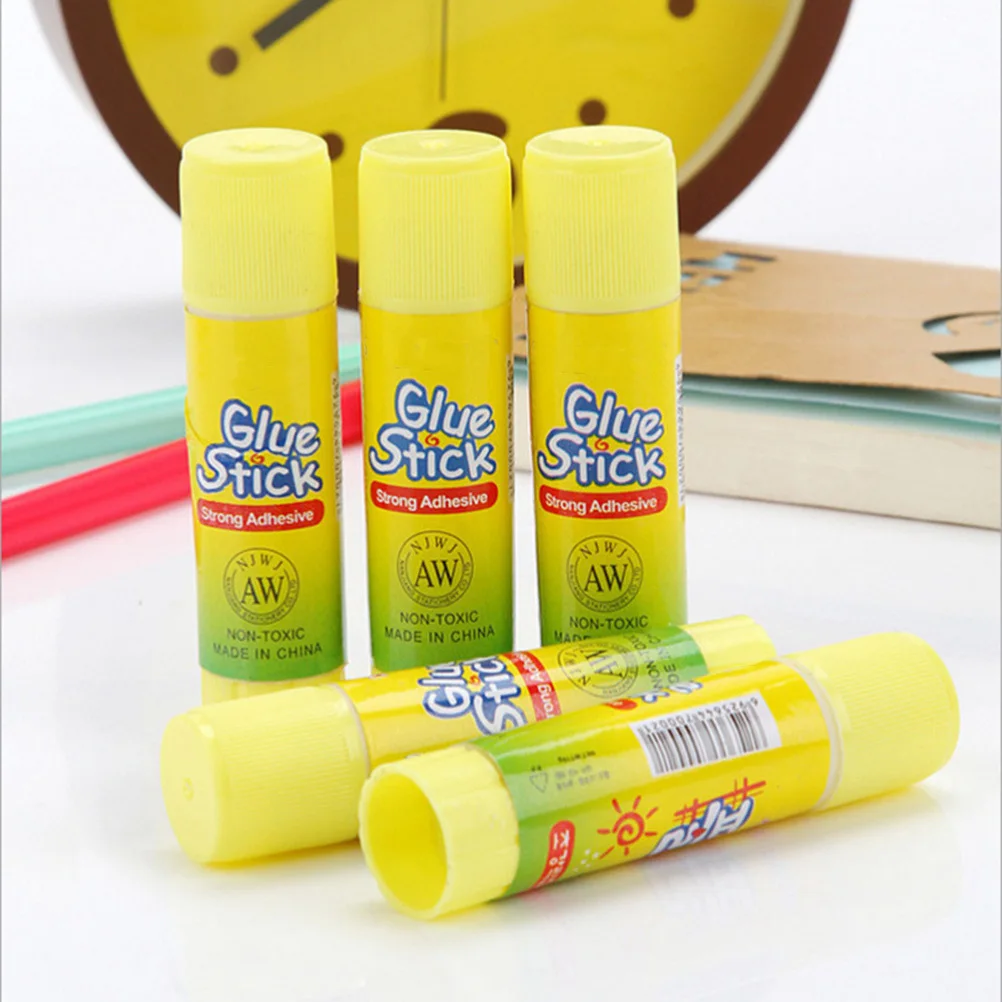 

6Pcs Solid Glue Stick Adhesive White Glue for School Office Paper Card Photos Felt Use White Gluesticks Office Gluesticks