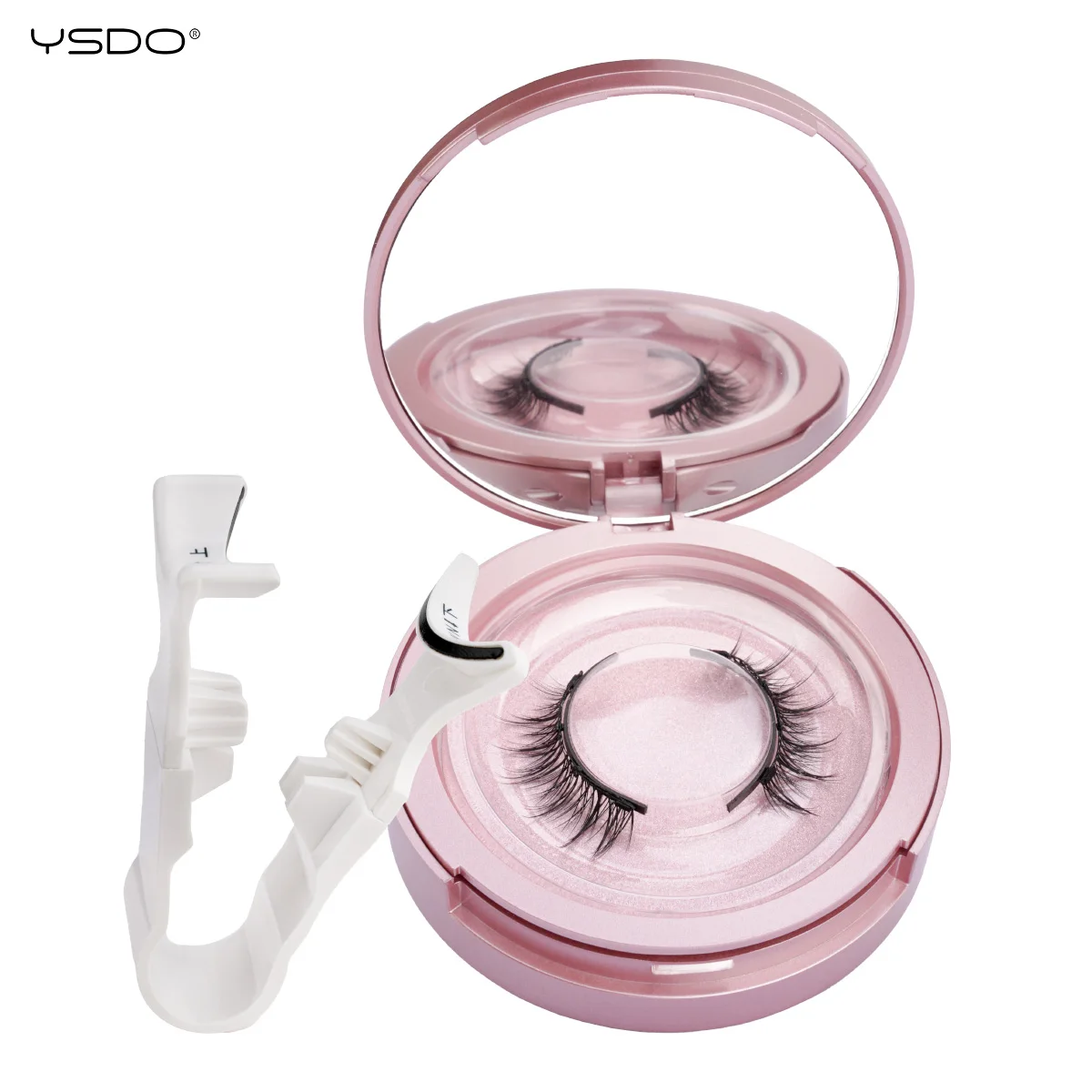 YSDO Natürliche Magnetische Wimpern 1/2 Paar Handgefertigte Wiederverwendbare Magnetische 3D Nerz-Wimpern Ohne Klebstoff Künstliche Wimpern Make-up Faux Cils – Detail 3