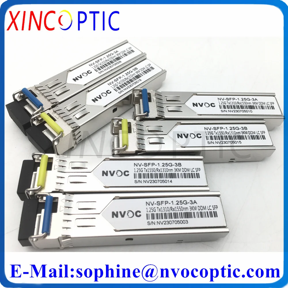 

5Pairs 1.25G 1310/1550nm 3KM BIDI WDM LC/SC SFP Transceiver Fiber Module,1.25G,SM,3KM,DDM,Simplex,WDM,Single Mode BiDi Module