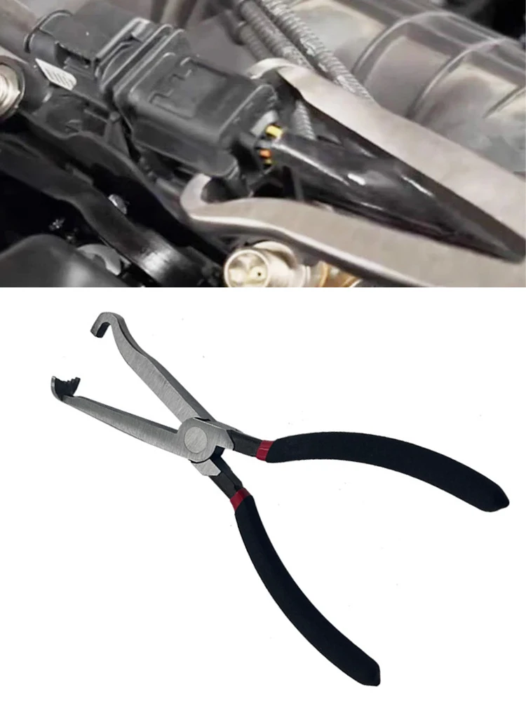 Electrical Disconnect Pliers for Cars Automotive Electrical Connector Disconnect Pliers Long Spark Plug Removal Pliers Hose Pipe