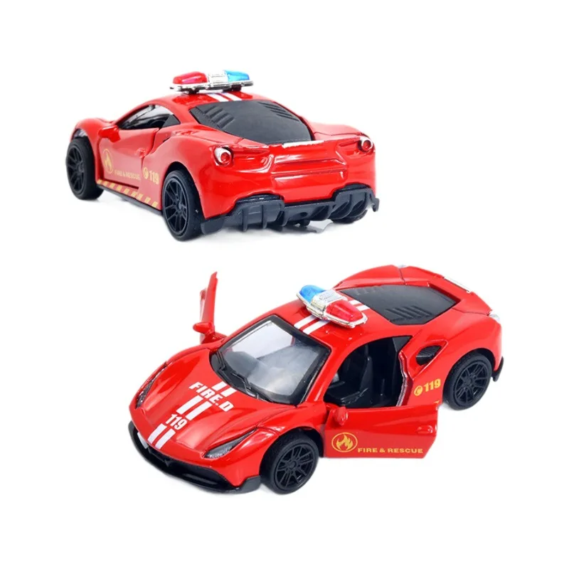 Modèle de voiture de course de simulation en alliage 1: 43, jouets de voiture de supercar, cadeaux de jouets pour enfants, vente en gros