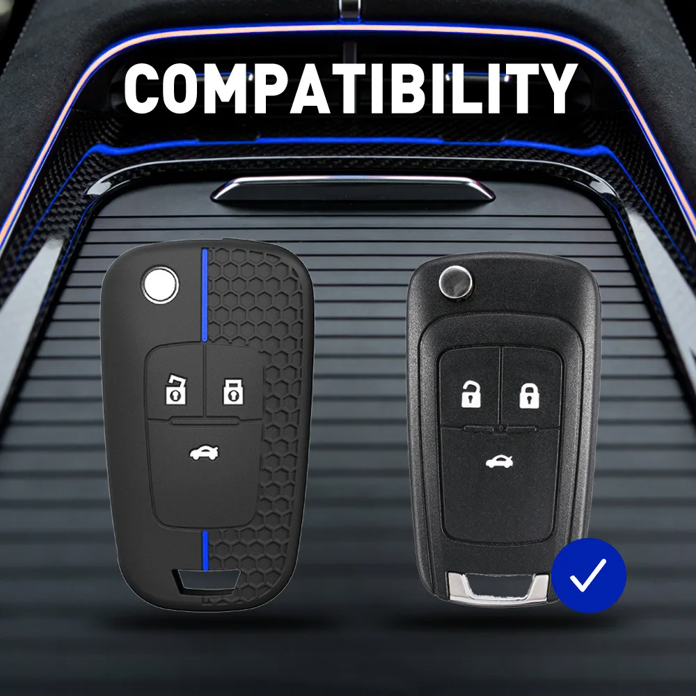 Silicone Honeycomb Remote Key Fob Cover for Buick