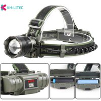 Powerful LED Headlamp 21700/18650 Rechargeable Headlight Zoomable Head Lamp Waterproof Head Light High Lumens Head Flashlight