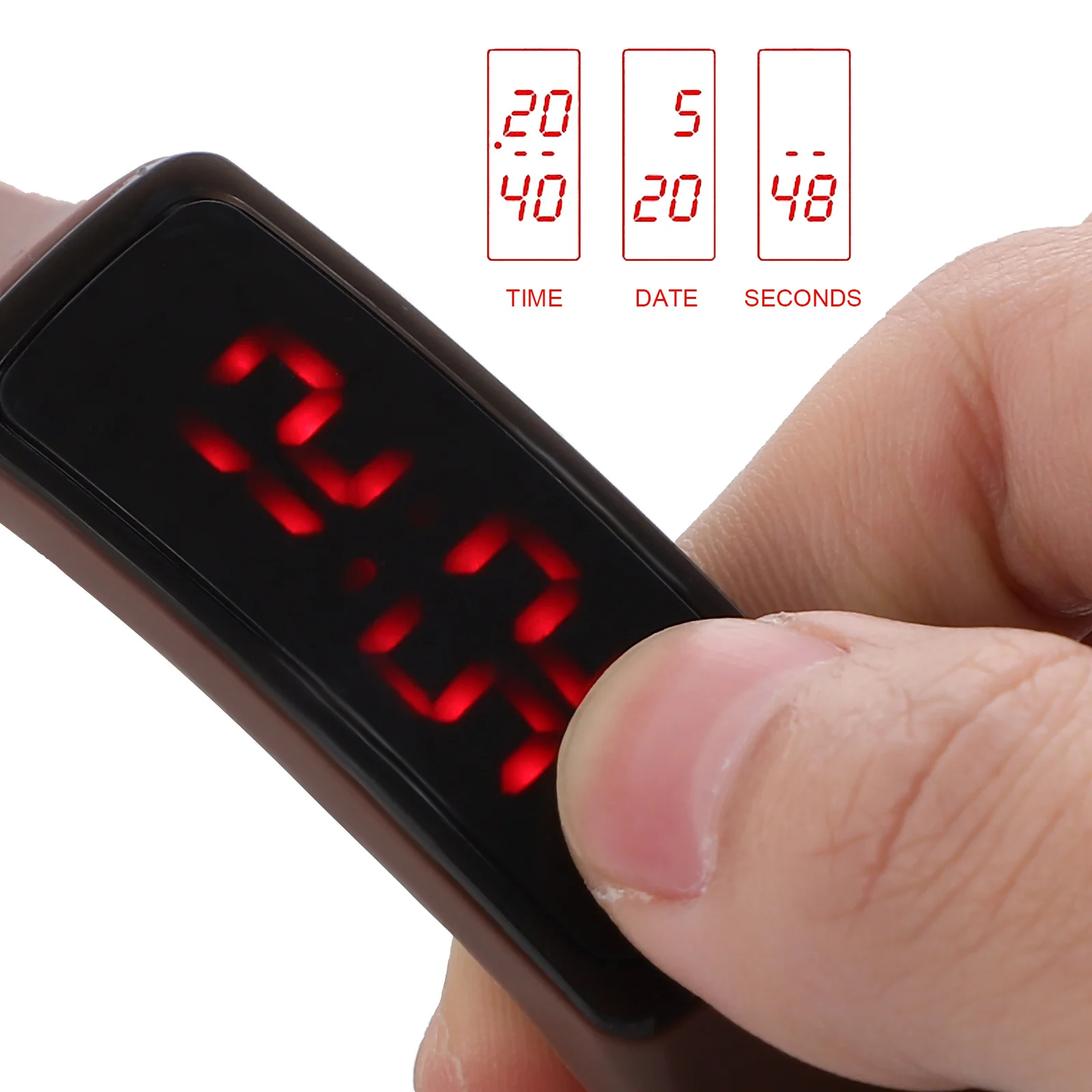

14 шт., электронные светодиодные цифровые часы, простые часы с дисплеем, подарки на день рождения, цифровые часы