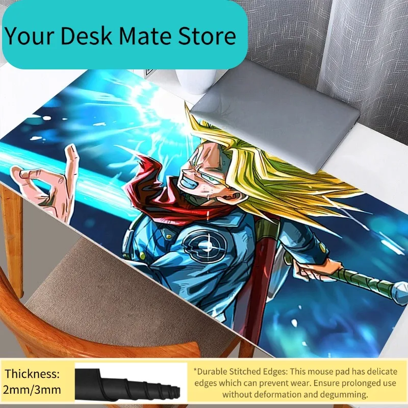 DBZ Dragon Ball Trunks Mouse Pad Kawaii Gaming Accessories PC Computer Keyboard Gamer Desk Mat Alfombrilla Xxl Mousepad