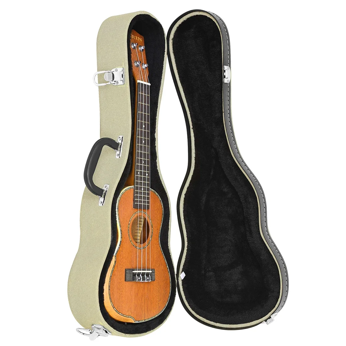 IRIN 23 Inch Ukulele Case Leather Wear-resistant With Built-in Metal Lock Box Ukulele Professional Luggage Parts and Accessories