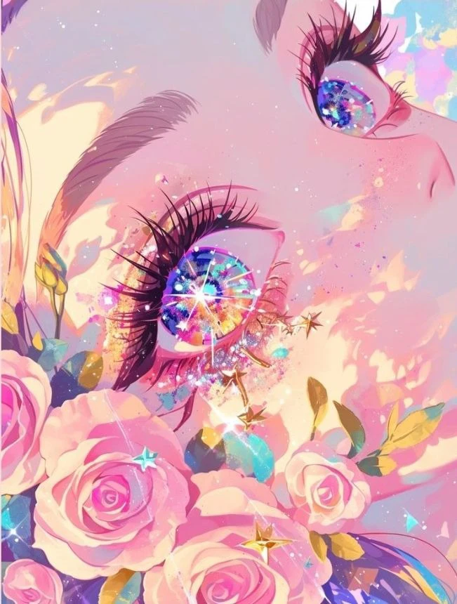 Komplette Diamond Painting Sets Mädchenbild Mosaik-Stickerei Kreuzstich Wandkunst Handwerk DIY Diamantkunst Heimdekoration