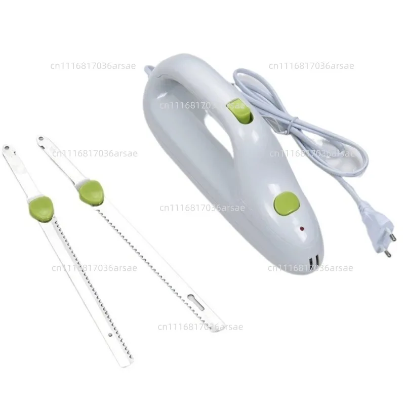 Handheld Electric Serrated Bread Knife Stainless Steel Carving Knife For Home Kitchen Cutting Cold Meat Ham Turkey