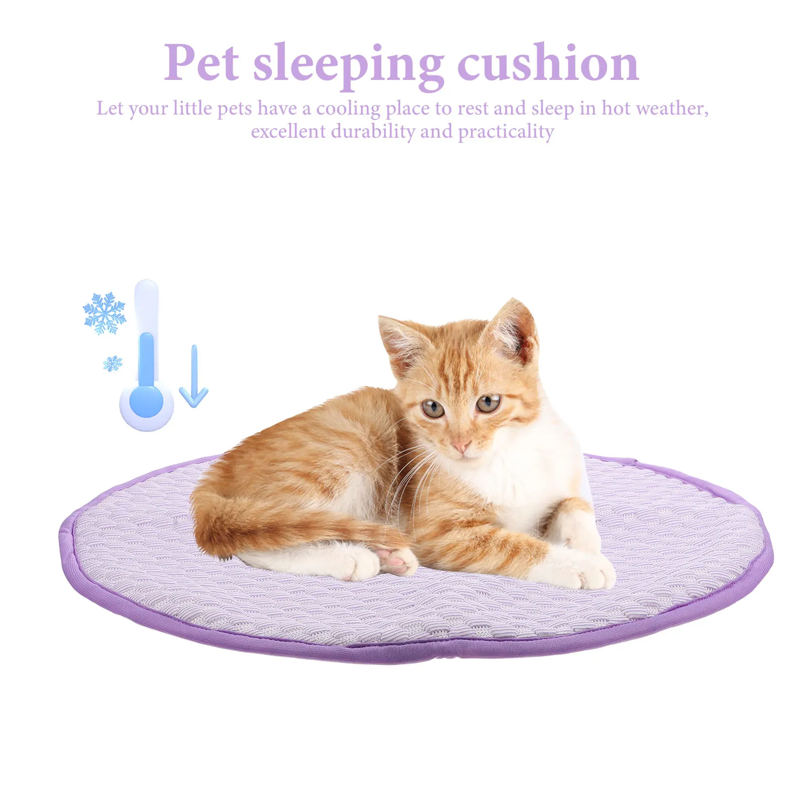 

Pet Ice Blanket for Dogs Cats Self Summer Lightweight Durable Breathable Mesh Bottom Indoor Outdoor Use Safe Cloth