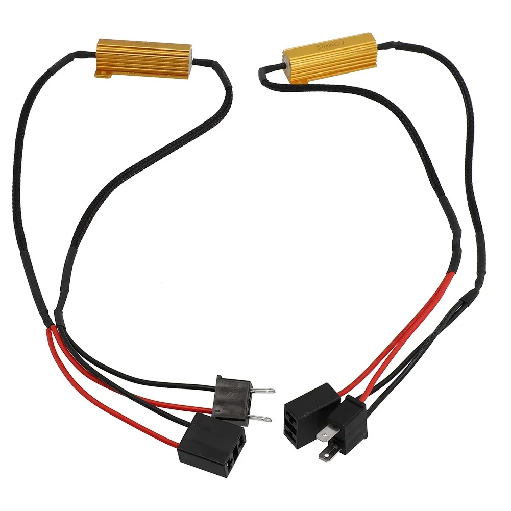 2 Stuks 50W H7 Auto Belastingsweerstand Fout Canceller Led Decoder Canbus Gratis Bedrading Canceller Decoder Licht Led decoders