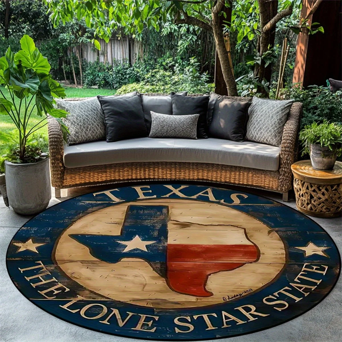 

Коврик для пола Texas Lone Star Western - Креативный ковер с дизайном в виде звезд - Декоративный коврик для дома, спальни, гостиной, прихожей, для использования внутри и снаружи помещений