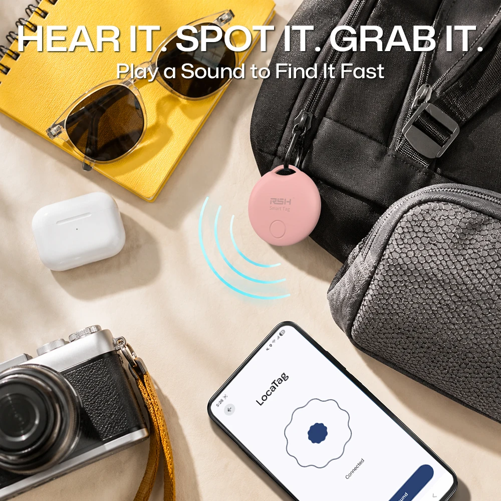 Bluetooth Smart Tag Item Locator Anti‑Lost Finder Compatible with Google Find Hub Mini Tracker for Car Key Wallet Suitcase Bag view 3