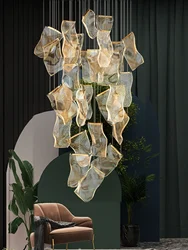 Large Chandeliers Postmodern Luxury Villas Living Room Lights Creative Lighting Fixtures Stairs Artistic Lighting Decoration