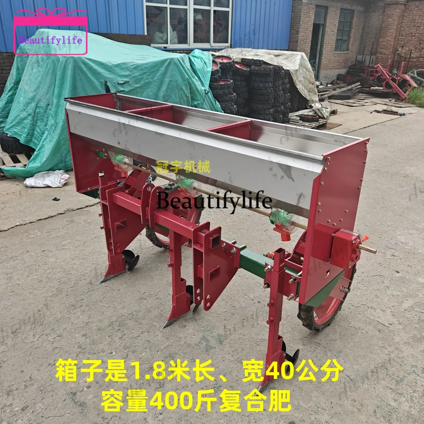 

a55 Farmland corn top dressing machine Suspension wheel tractor with three legs Fertilizer multi-function