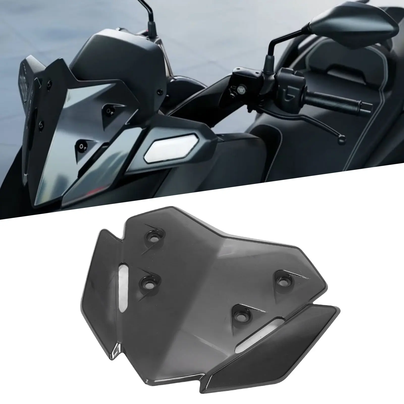 

Motorcycle Windshield Windscreen Screen Protector Air Flow Wind Deflectors for XMAX 125 250 300