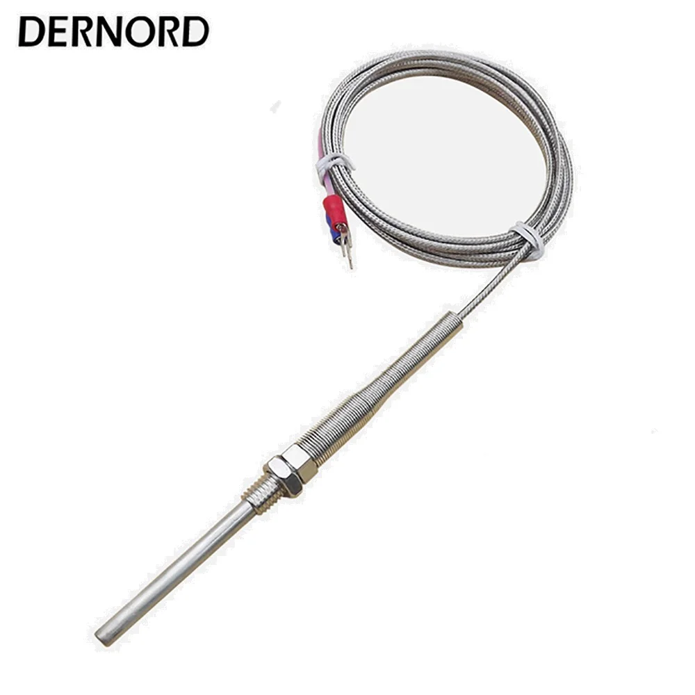 Stainless Steel Diameter 5mm Temperature Sensor Thermocouple K Probe with M8 Thread Probe Sensor