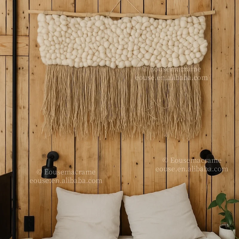 

Bohemian Cotton Wall Hanging Home Decoration Handmade Background Decor Wall Art Indoor Tapestry