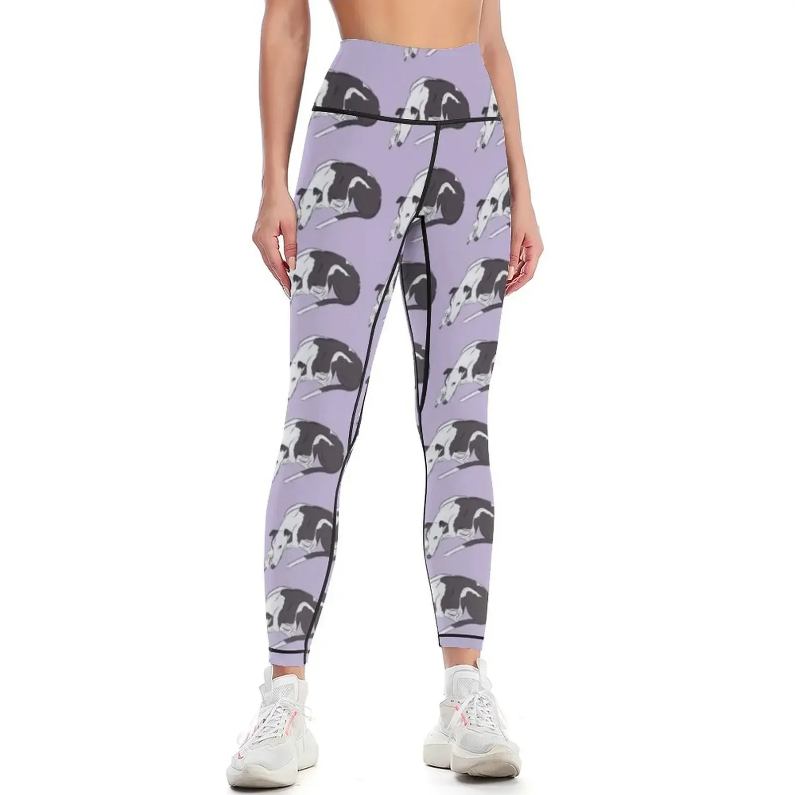 

Lazy Daisy Greyhound Pattern Leggings sports tennis for Pants sport Women's tights for physical Womens Leggings