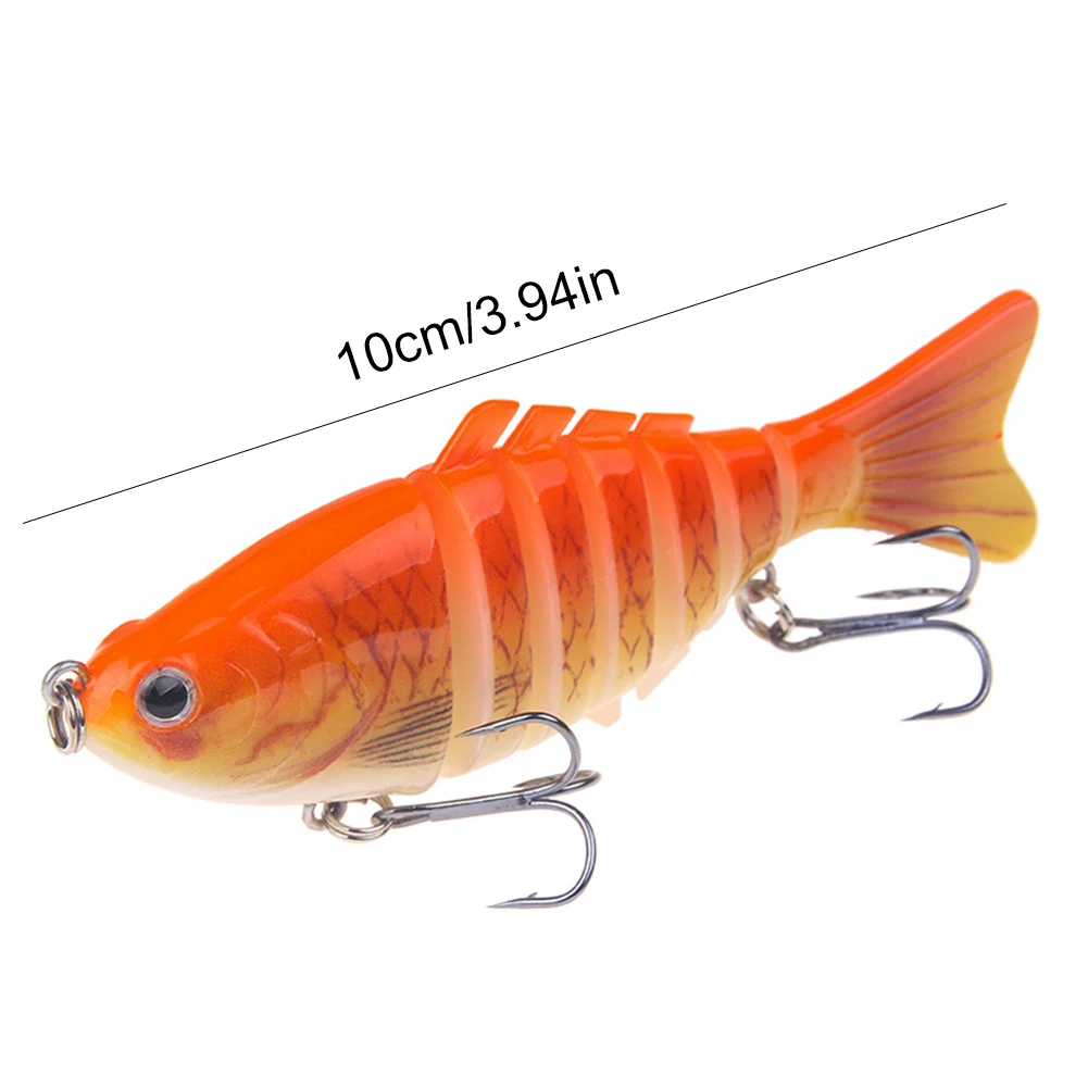 غرق Wobblers الصيد السحر 10 سنتيمتر 16 جرام متعددة صوتها سويم متعدد القسم الطعم الثابت ل بايك باس سمك السلمون المرقط #6