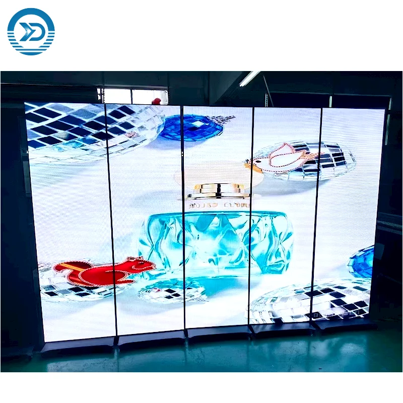 

LED Poster Screen Wifi Control Screen Display P2.5 Movable Full Color Indoor Advertising Machine Factory Direct Sales