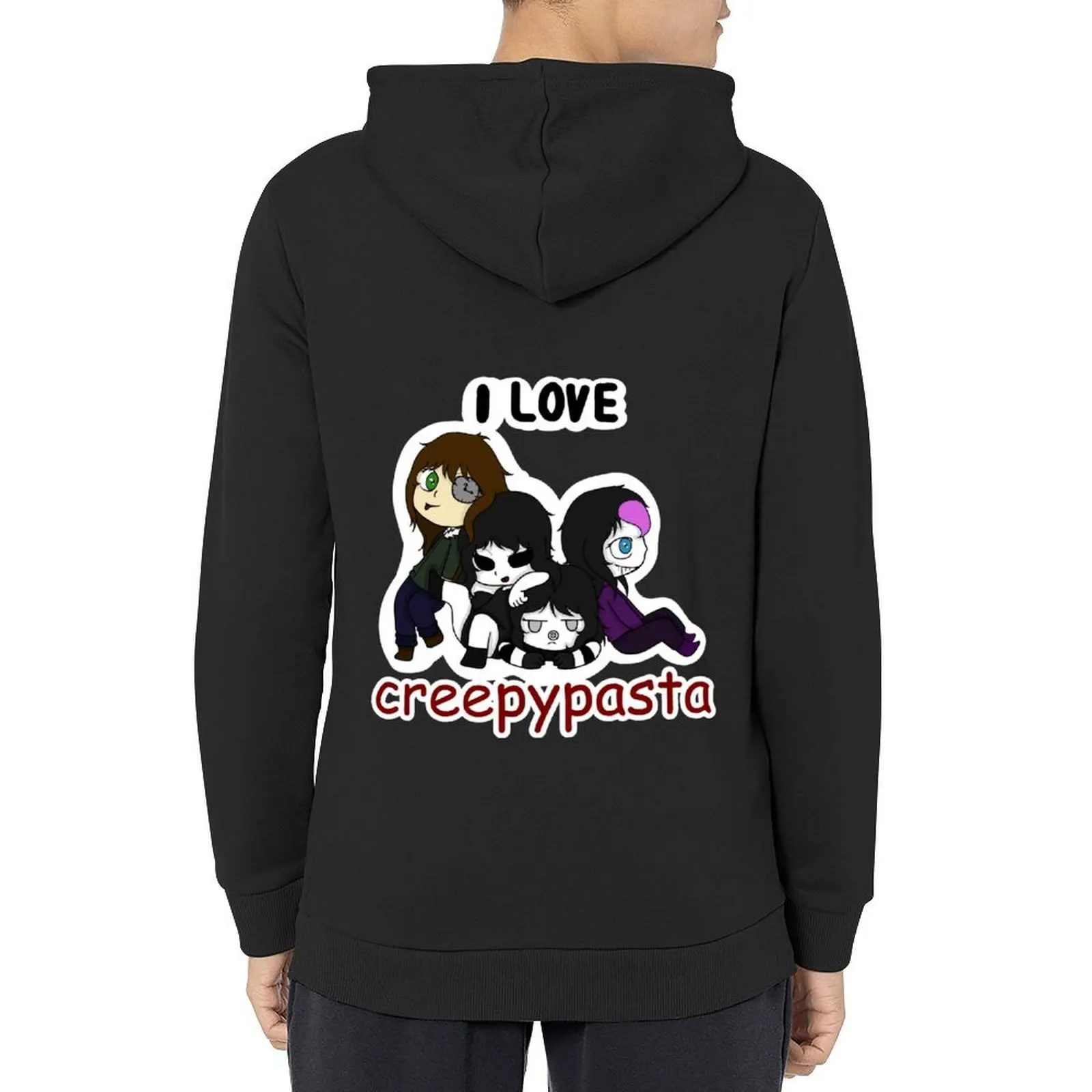 

i love creepypasta (girls version) Hoodie men's sweat-shirt mens clothing blouse korean clothes mens hoodie
