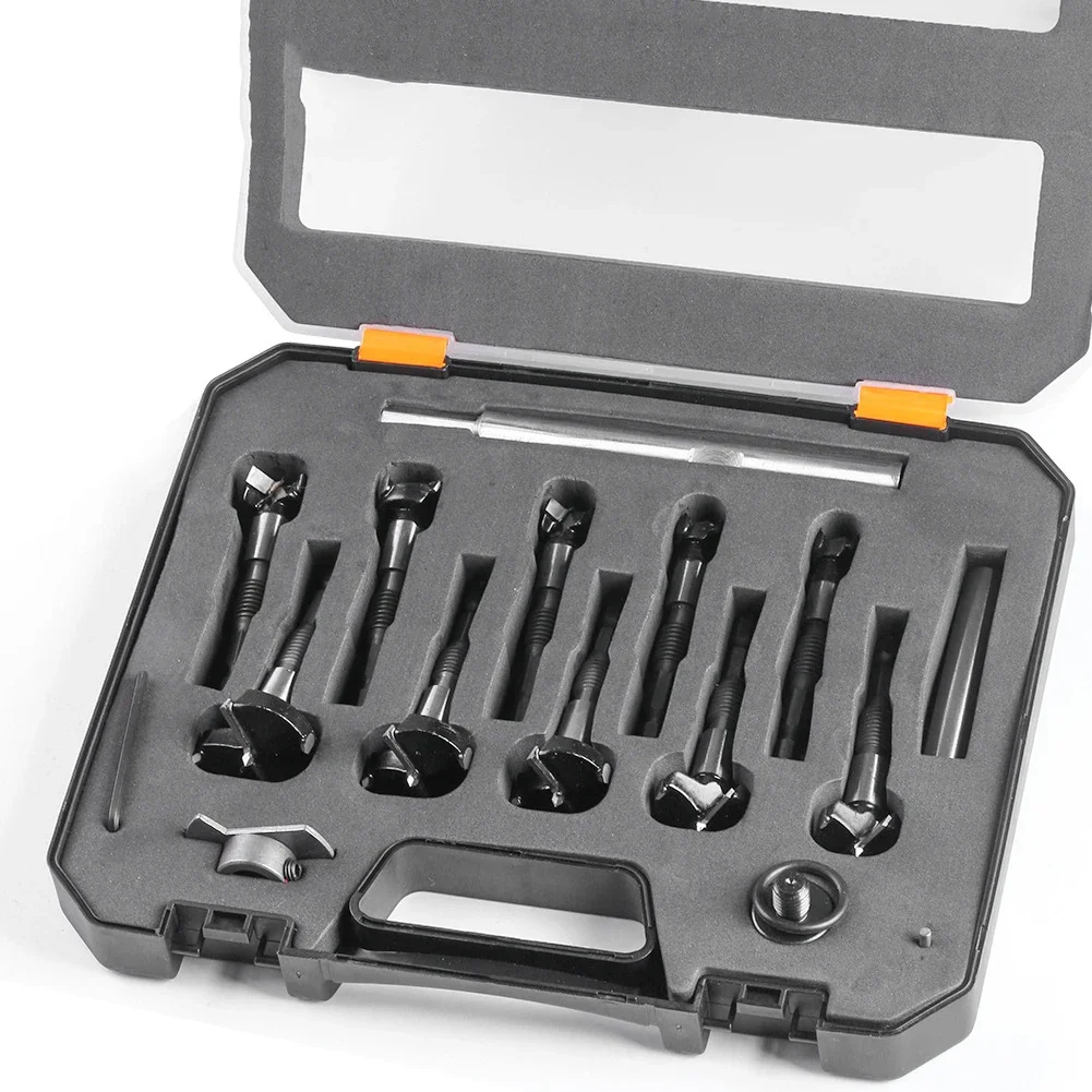 

10 шт./компл. многофункциональный перфоратор для деревообработки с резьбовым сверлом с плоским крылом, расширенный предел, расширительное сверло для деревянной доски