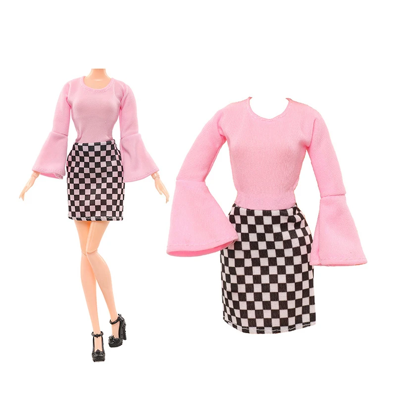 Roupas de Moda Casual para Boneca, Último Vestido, Roupas Artesanais, Acessórios, Presente DIY, 30cm
