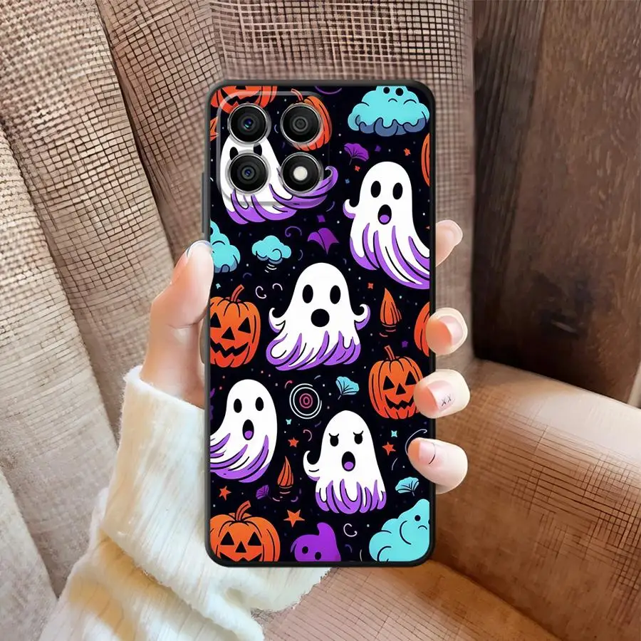Halloween Ghost Case voor Honor X8 90 Lite 70X9 X9a 8XX7 X7a X9c Soft Back telefoon Cover