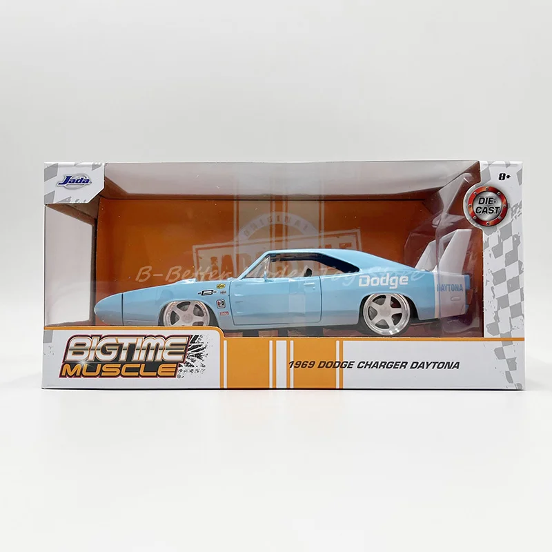 1:24 Diecast Metal Model Car Toy 1969 Dodge Charger Daytona Miniature Replica Collection